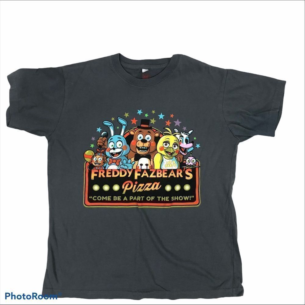 Kids Five Nights‎ At Freddie Grey Graphic T-Shirt